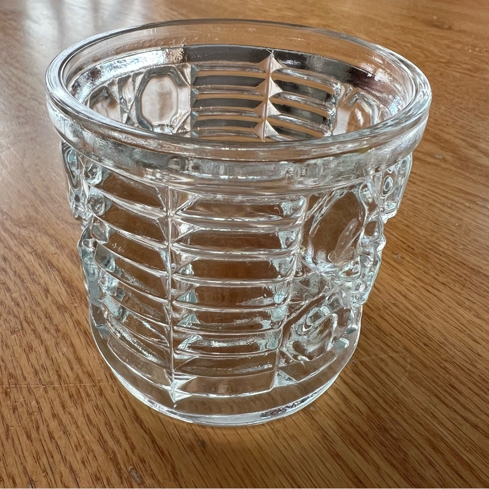 Windsor Clear by Federal Glass 8 oz Flat Pressed Rocks Glass Tumbler